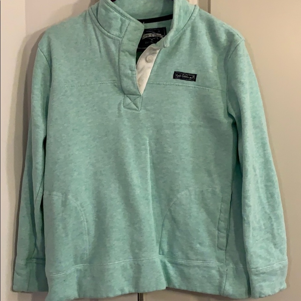 Teal pull over
